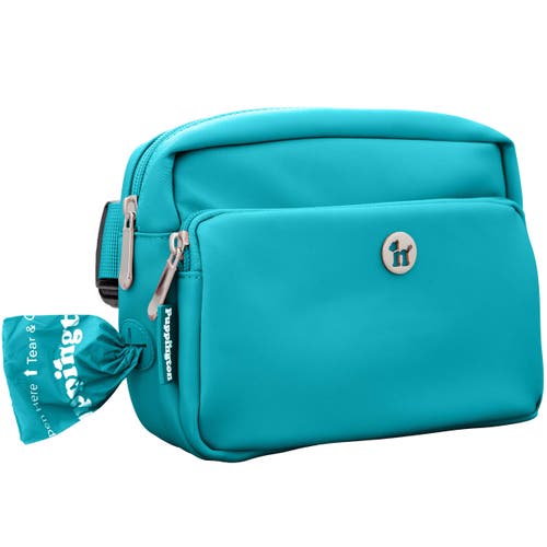 Puppington 3-in-1 Dog Walking Bag With Poop Bags In Lagoon Teal