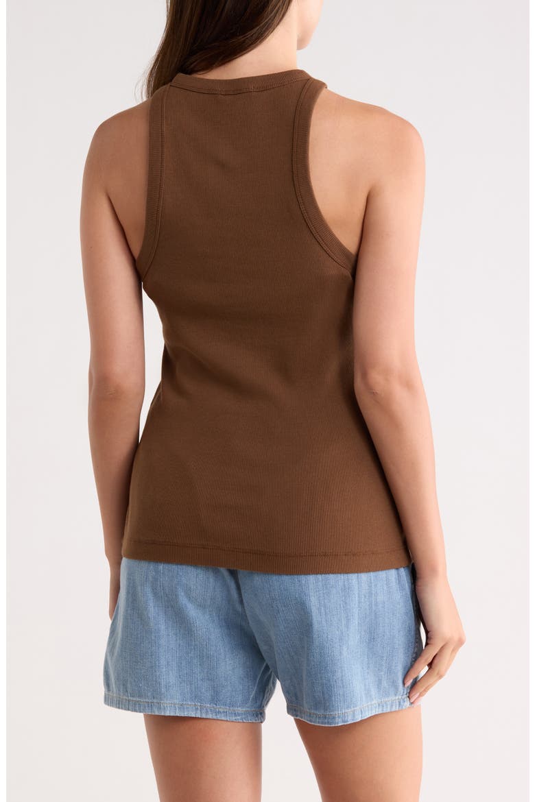Ribbed Knit Tank, Alternate, color, GINGERBREAD