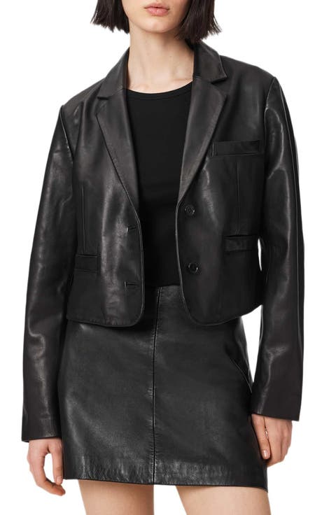Apton Leather Blazer
