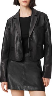 AllSaints Apton Leather Blazer