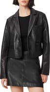 AllSaints Apton Leather Blazer