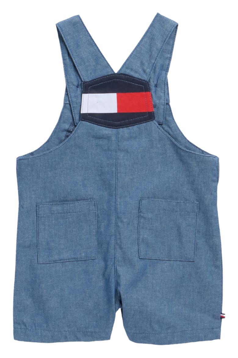 T-Shirt & Overalls Set, Alternate, color, DENIM