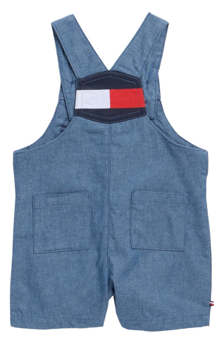Tommy Hilfiger T-Shirt & Overalls Set, Alternate, color, Denim