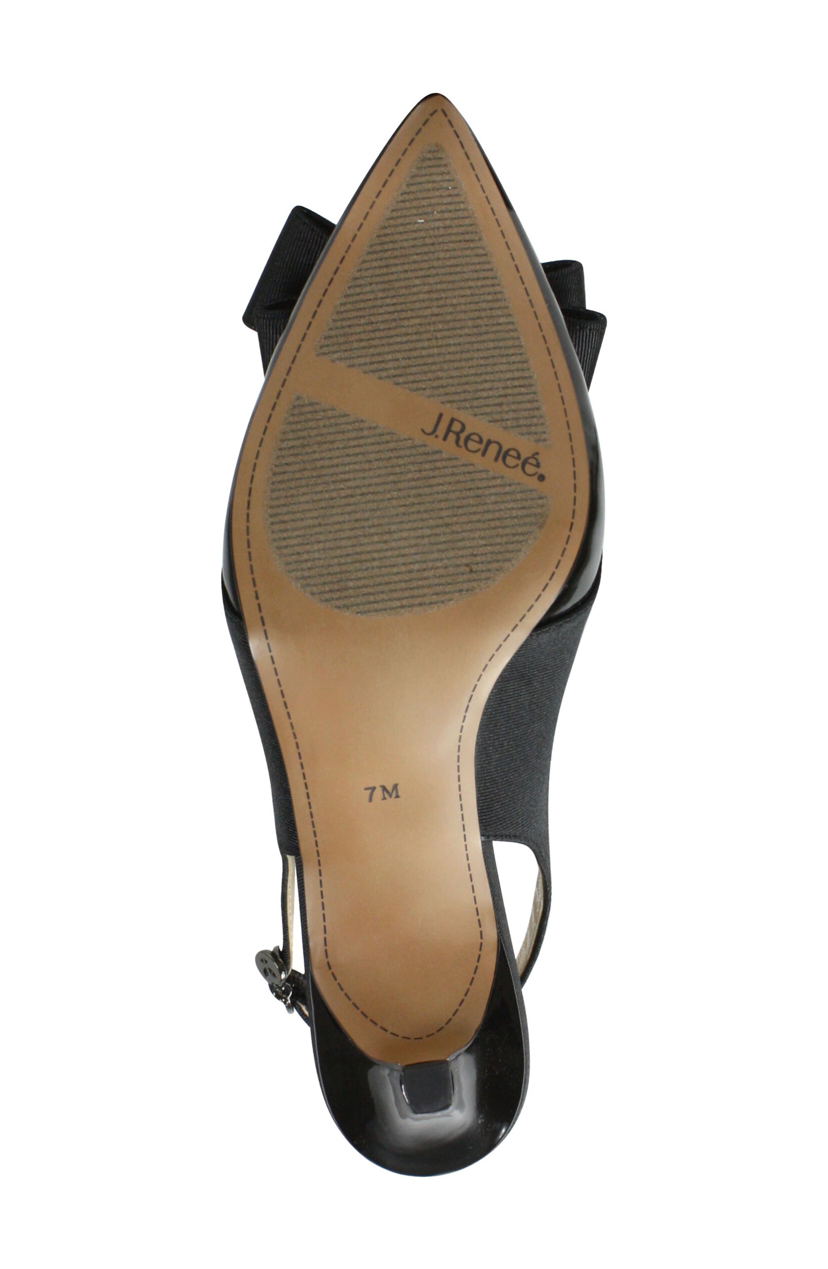 J. Reneé Gabino Slingback Pump, Alternate, color, Black/ Black Fabric