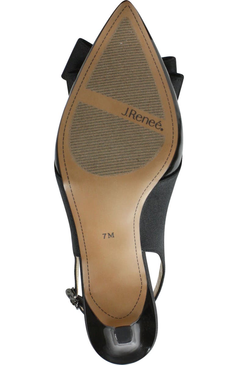 J. Reneé Gabino Slingback Pump, Alternate, color, Black/ Black Fabric