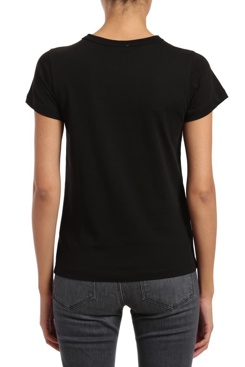 Slim Fit Cotton Slub T-Shirt, Alternate, color, BLACK