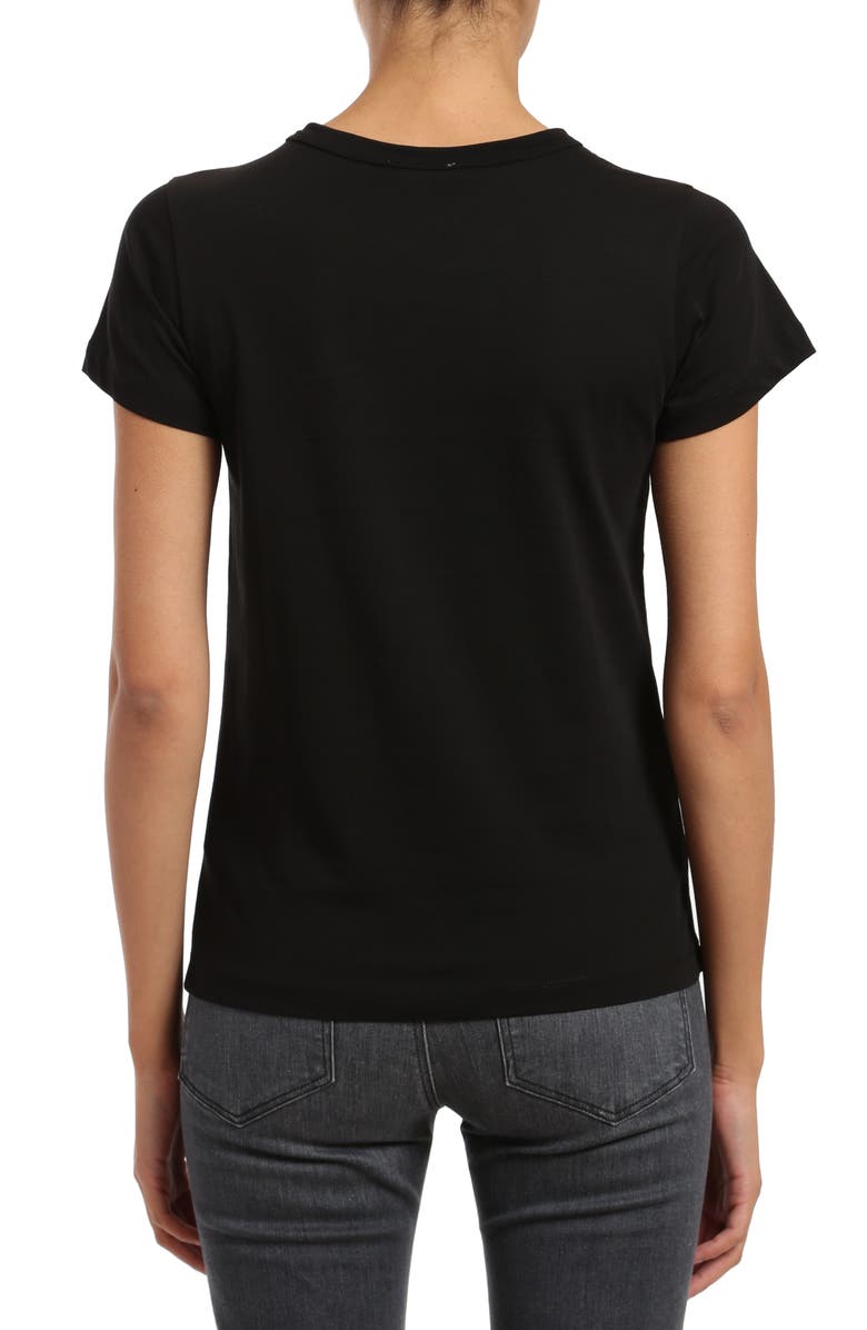 Mavi Jeans Slim Fit Cotton Slub T-Shirt, Alternate, color, Black