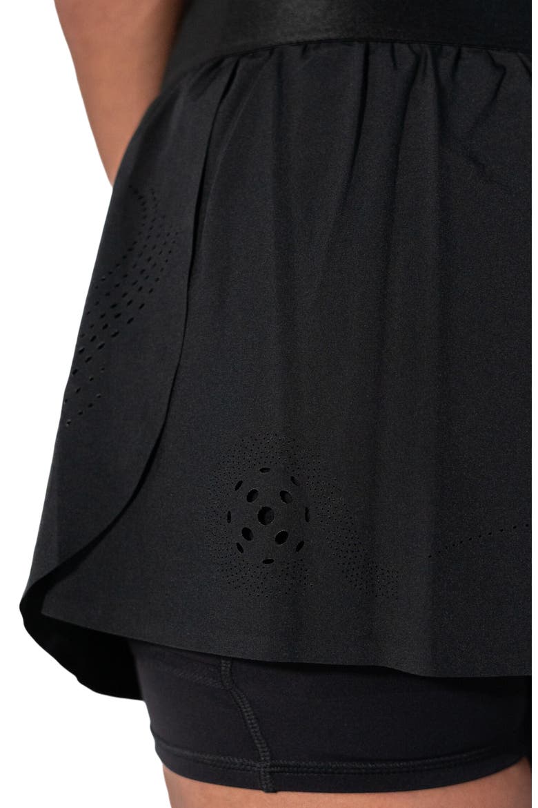 Cross-Court Pickleball Skirt, Alternate, color, Black Beauty