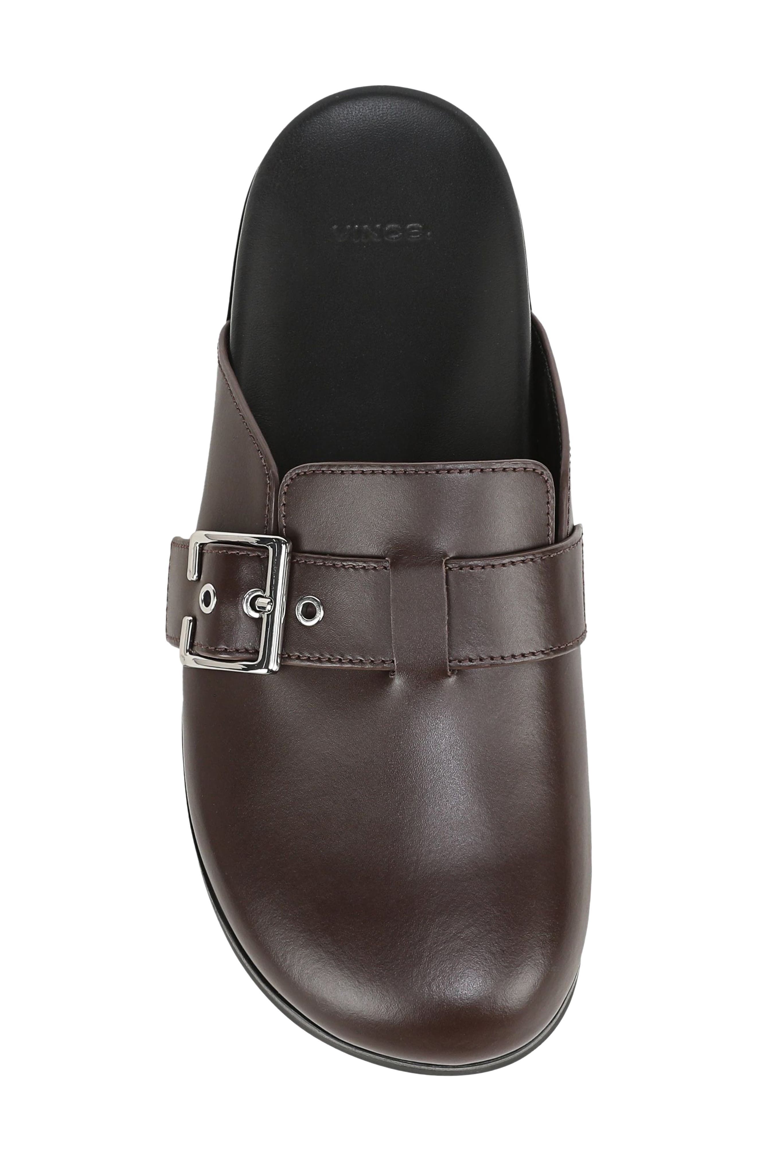 Leon Leather Loafer Mule, Alternate, color, CACAO BROWN