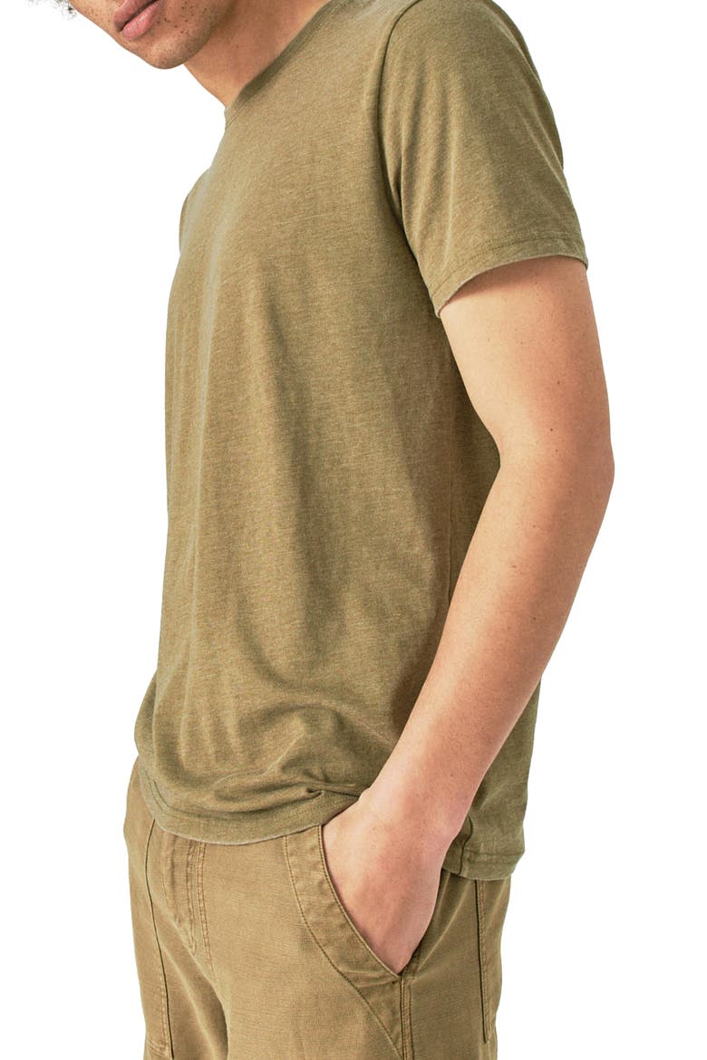 Venice Burnout Crewneck T-Shirt, Alternate, color, MILITARY OLIVE