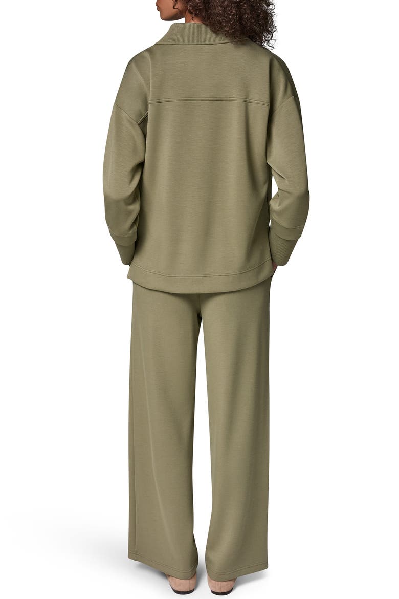 Jet Setter V-Neck Top, Alternate, color, SAGE