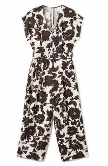 Floral Print Wide Leg Jumpsuit