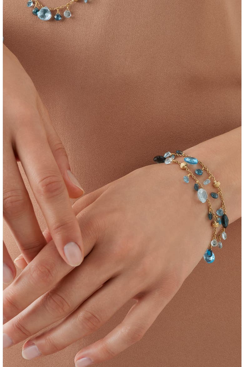 Paradise Mixed Topaz Double Strand Bracelet, Alternate, color, 18K YELLOW GOLD