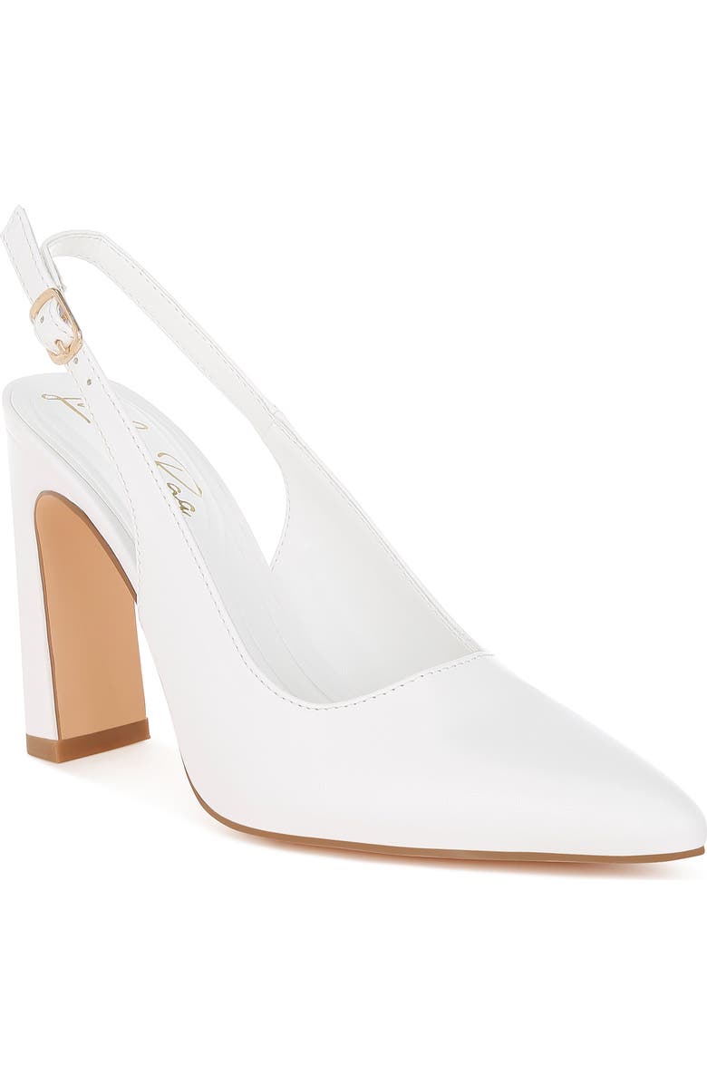 LONDON RAG Sarka Block Heel Slingback Pump, Main, color,