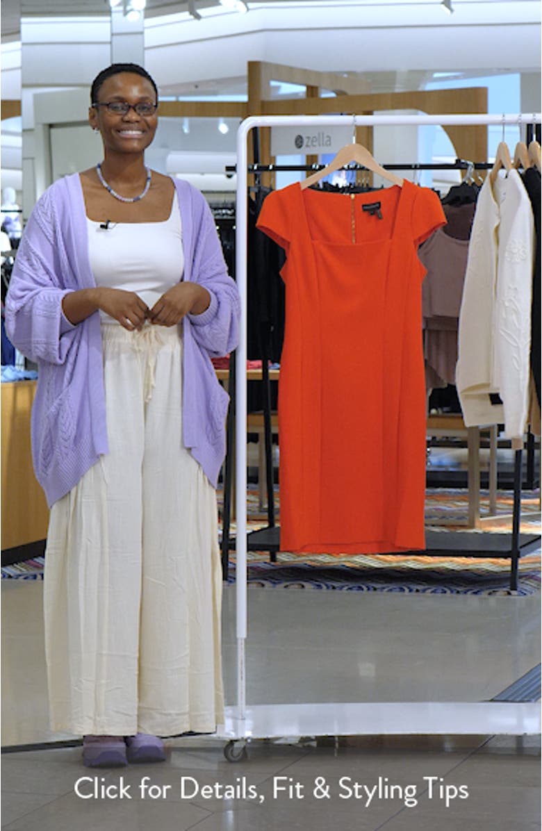 Cap Sleeve Sheath Dress, sales video thumbnail