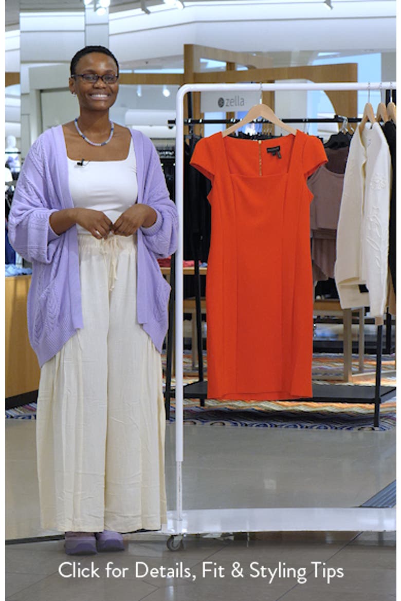 Cap Sleeve Sheath Dress video