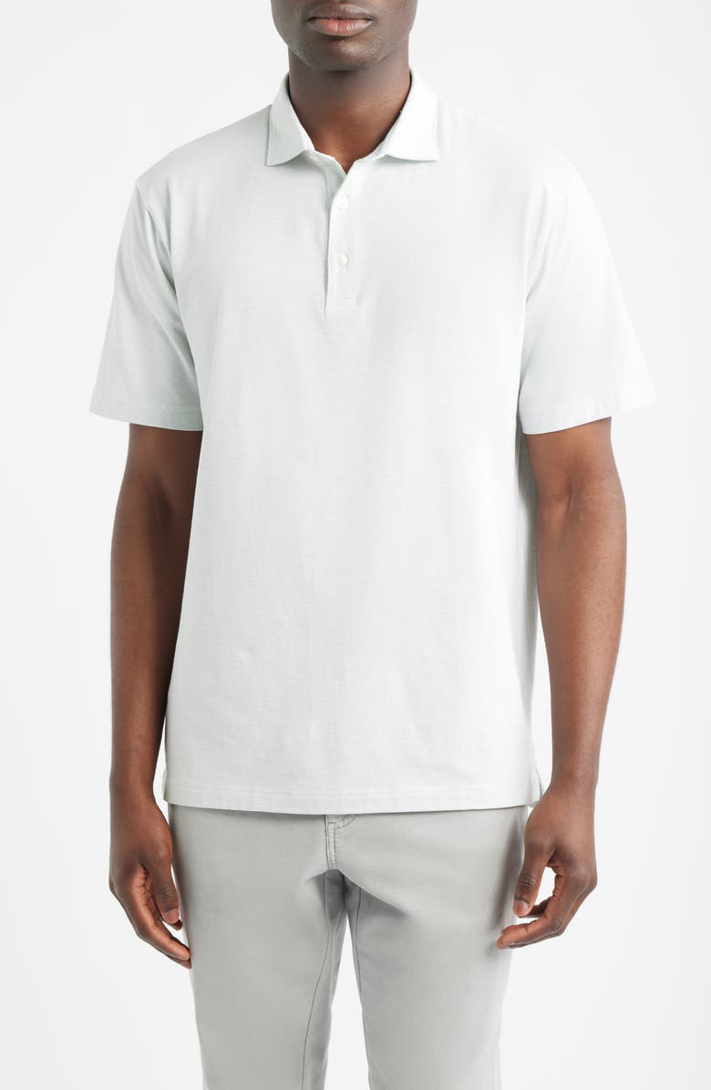 Peter Millar Crown Flex Pima Cotton Blend Polo, Main, color, White