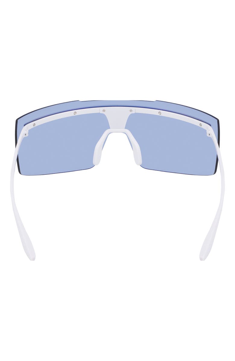 Nike Echo Shield 67mm Sunglasses, Alternate, color, Mat Football Grey / Silver Mir