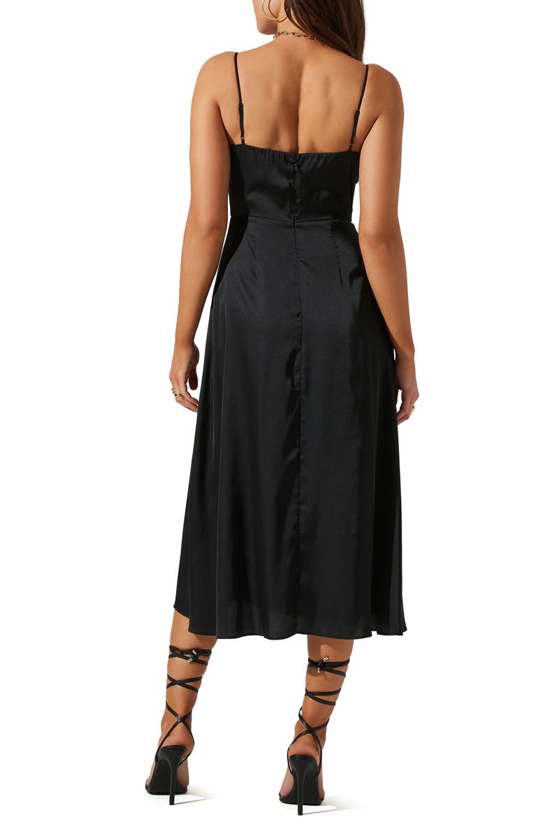 ASTR the Label Bustier Satin Dress, Alternate, color,