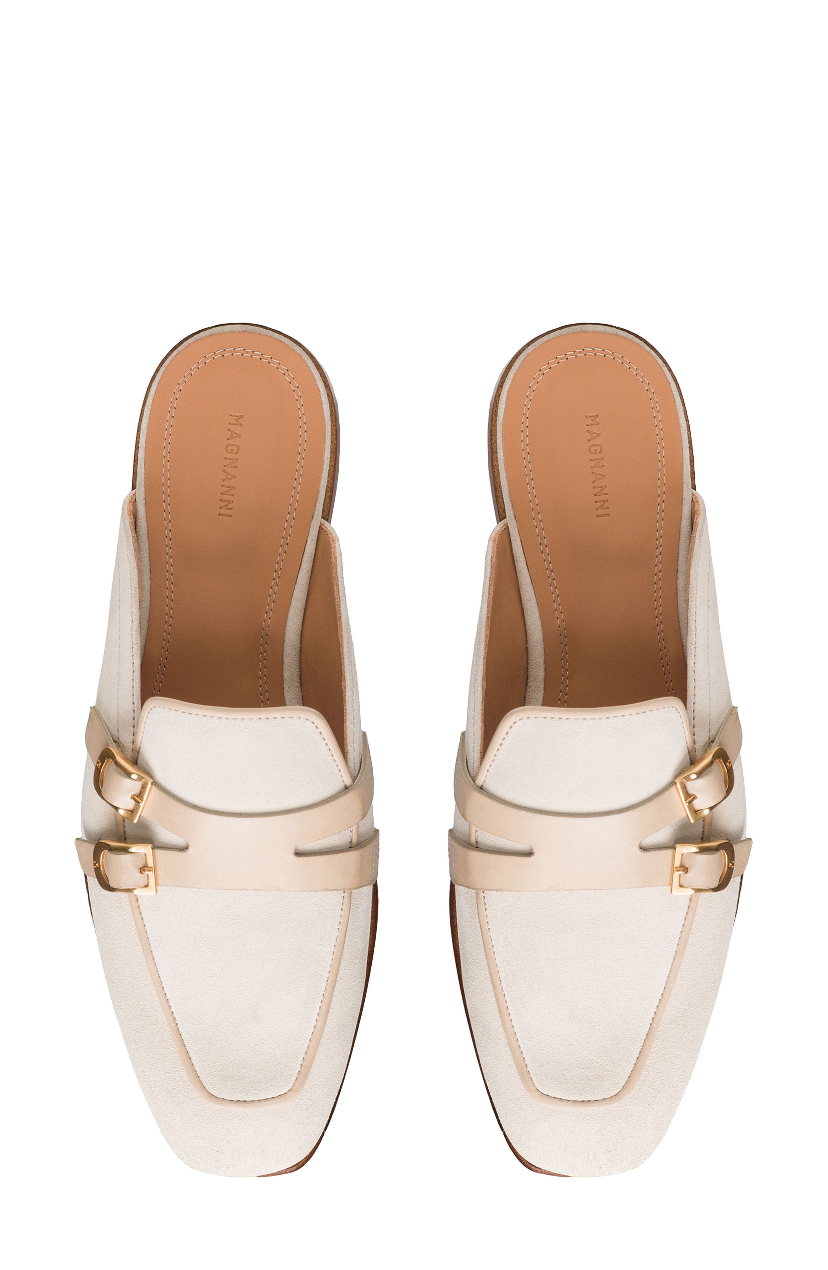 Magnanni Bella Loafer Mule, Alternate, color, Taupe Suede