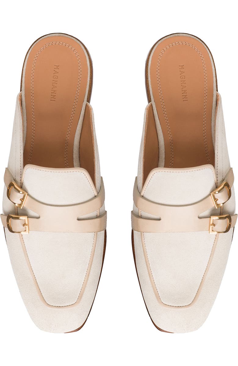 Magnanni Bella Loafer Mule, Alternate, color, Taupe Suede