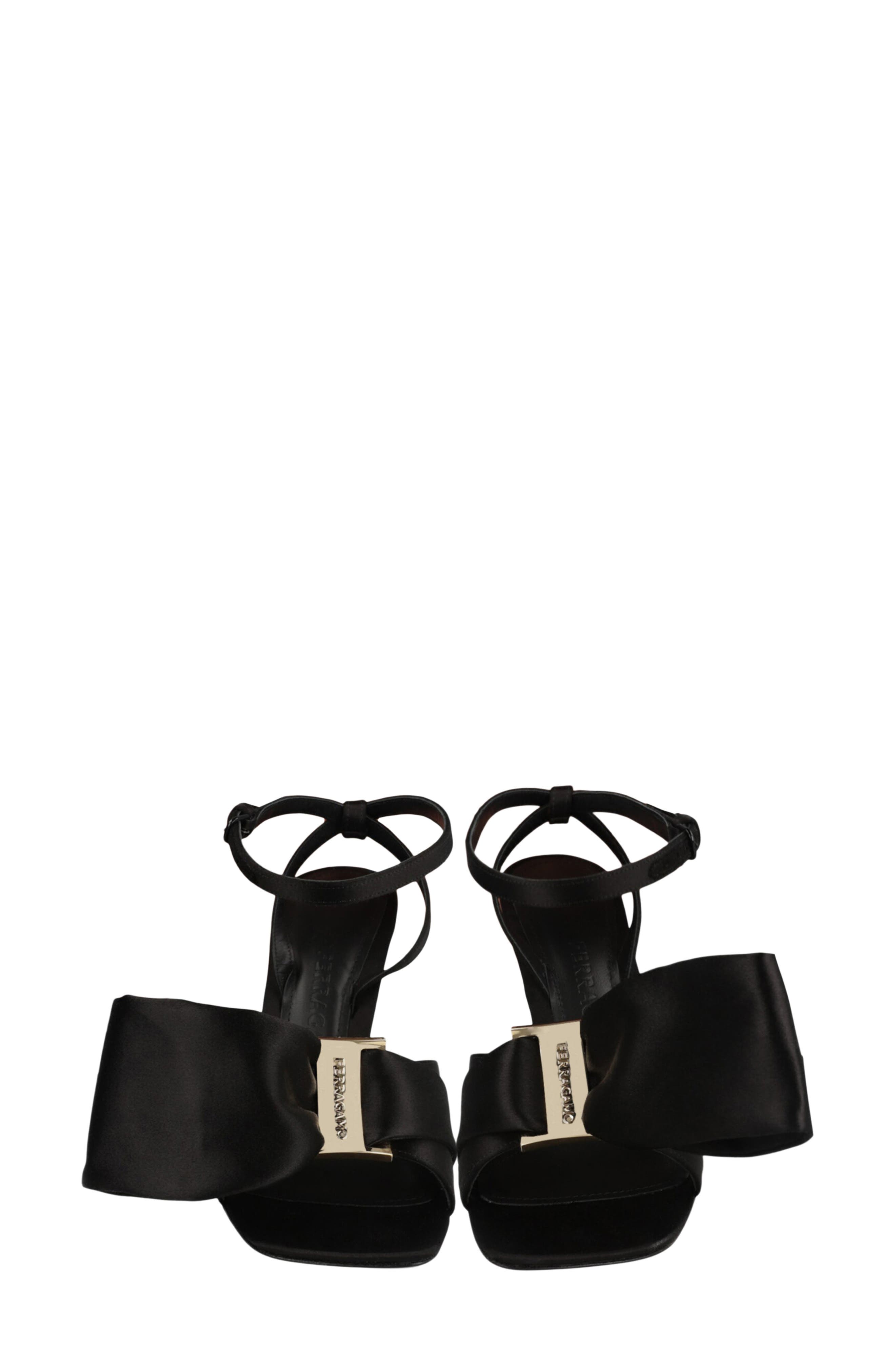 Helena Satin Ankle Strap Sandal, Alternate, color, BLACK