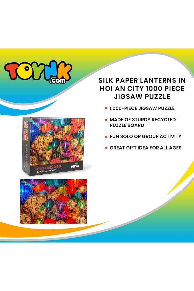 Lanterns In Hoi An City Floating Lights 1000 Piece Jigsaw Puzzle, Alternate, color, Multi-Color