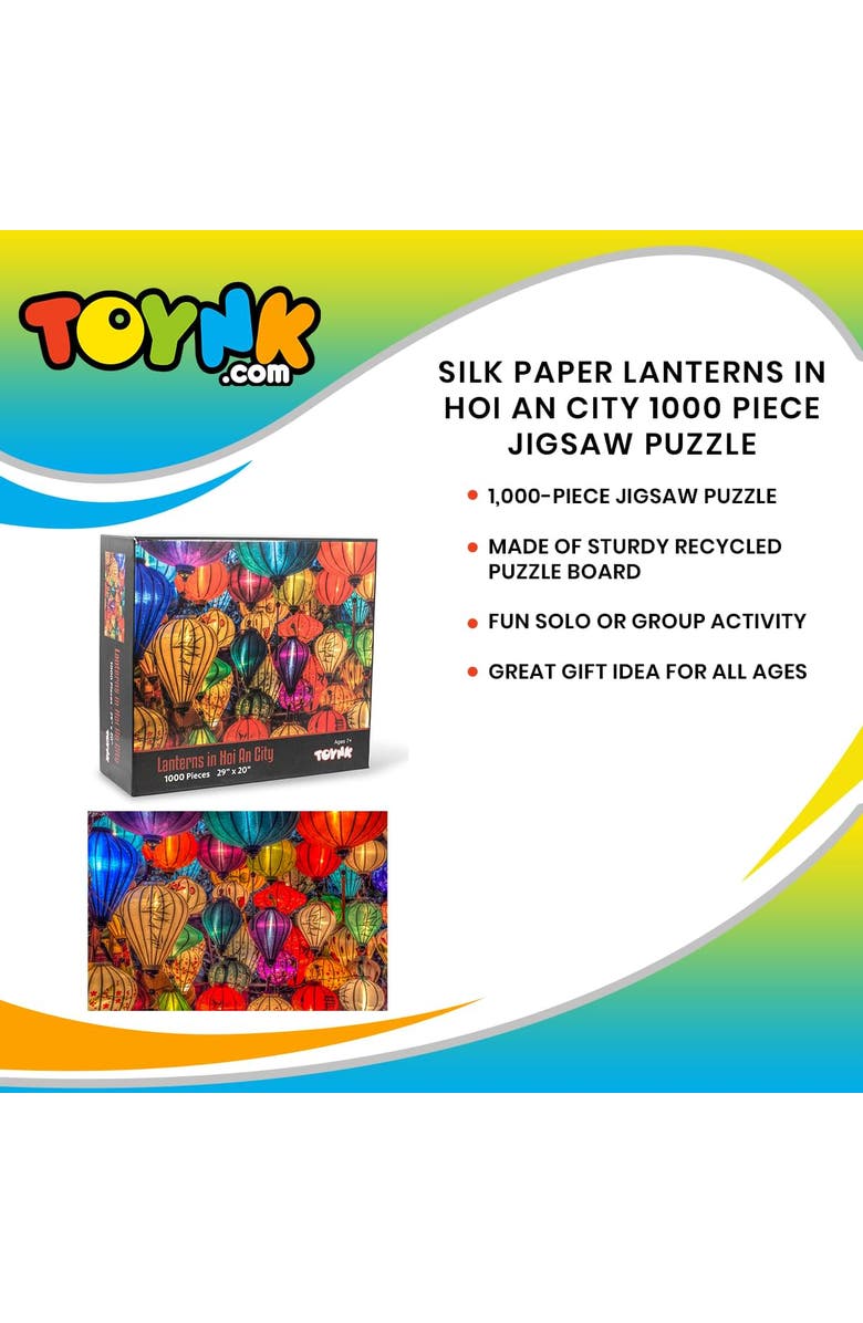 Toynk Lanterns In Hoi An City Floating Lights 1000 Piece Jigsaw Puzzle, Alternate, color, Multi-Color