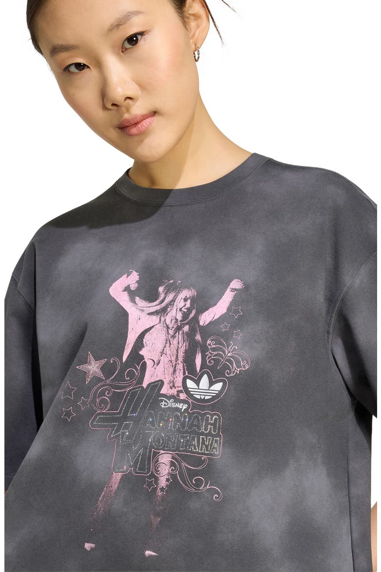 x Hannah Montana Cotton Graphic T-Shirt, Alternate, color, BLACK/ /