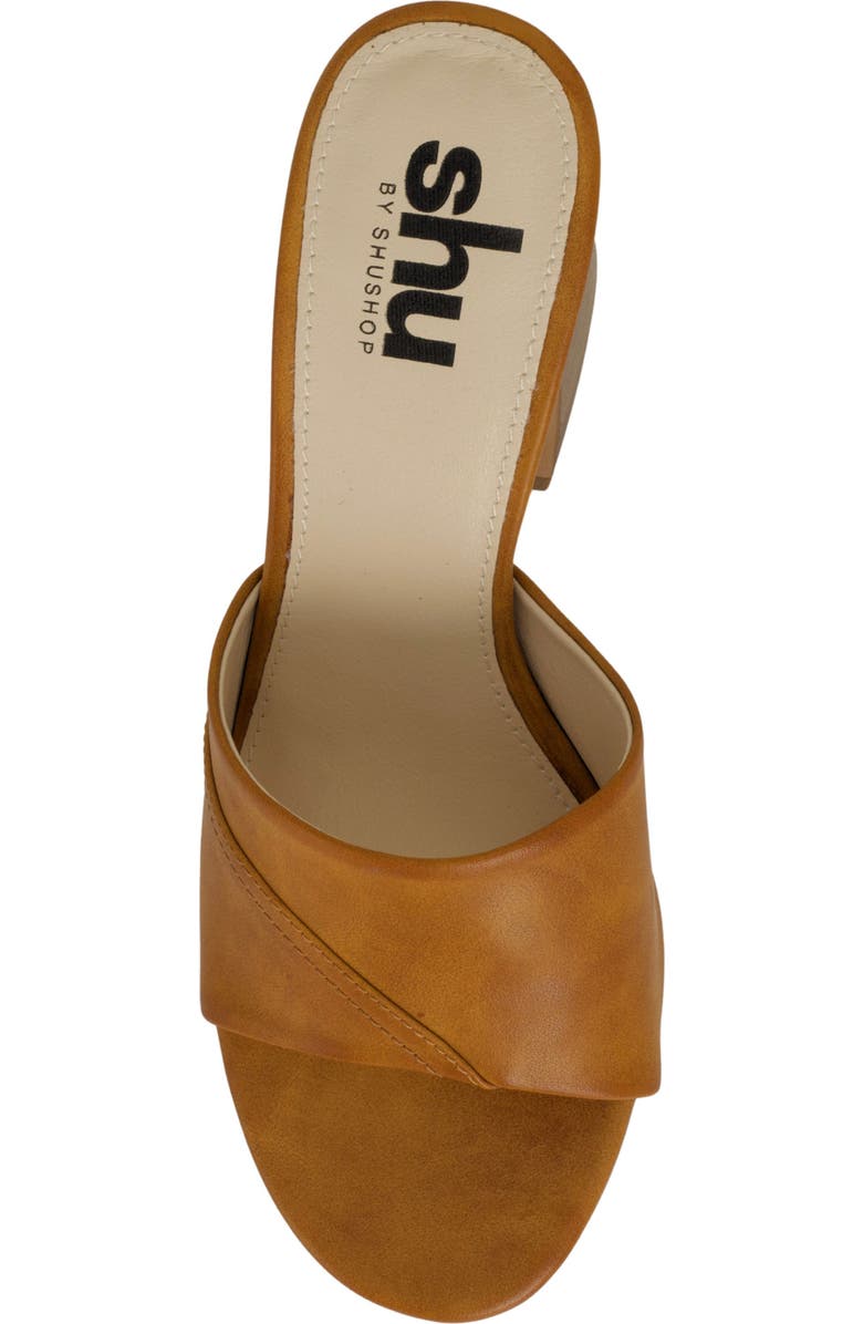 SHUSHOP Elsy Slide Sandal, Alternate, color, Camel