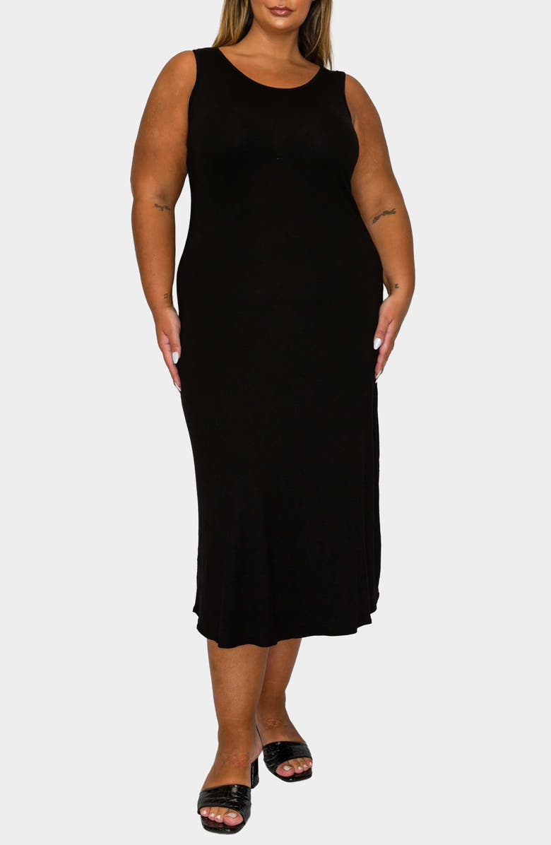 L I V D Mellie Sleeveless Jersey Maxi Dress, Main, color, Black
