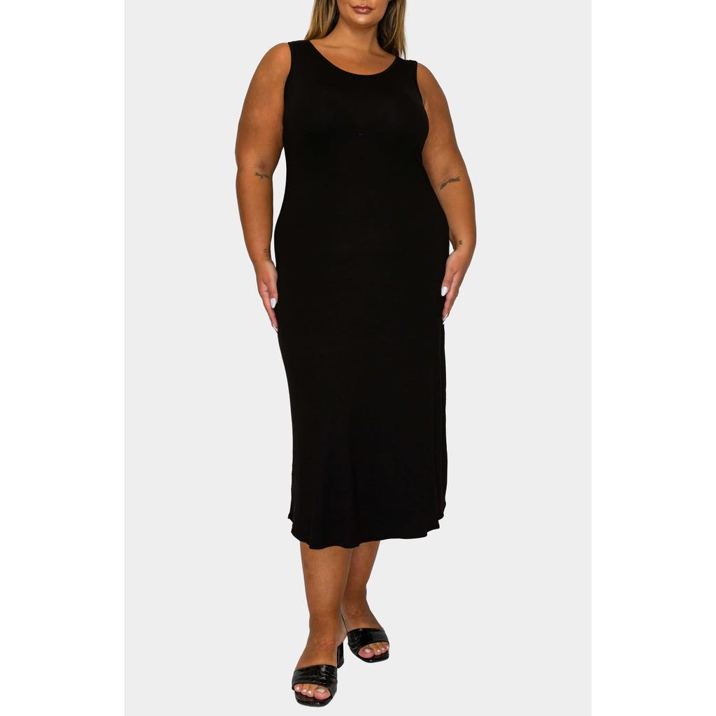 L I V D Mellie Sleeveless Jersey Maxi Dress In Black