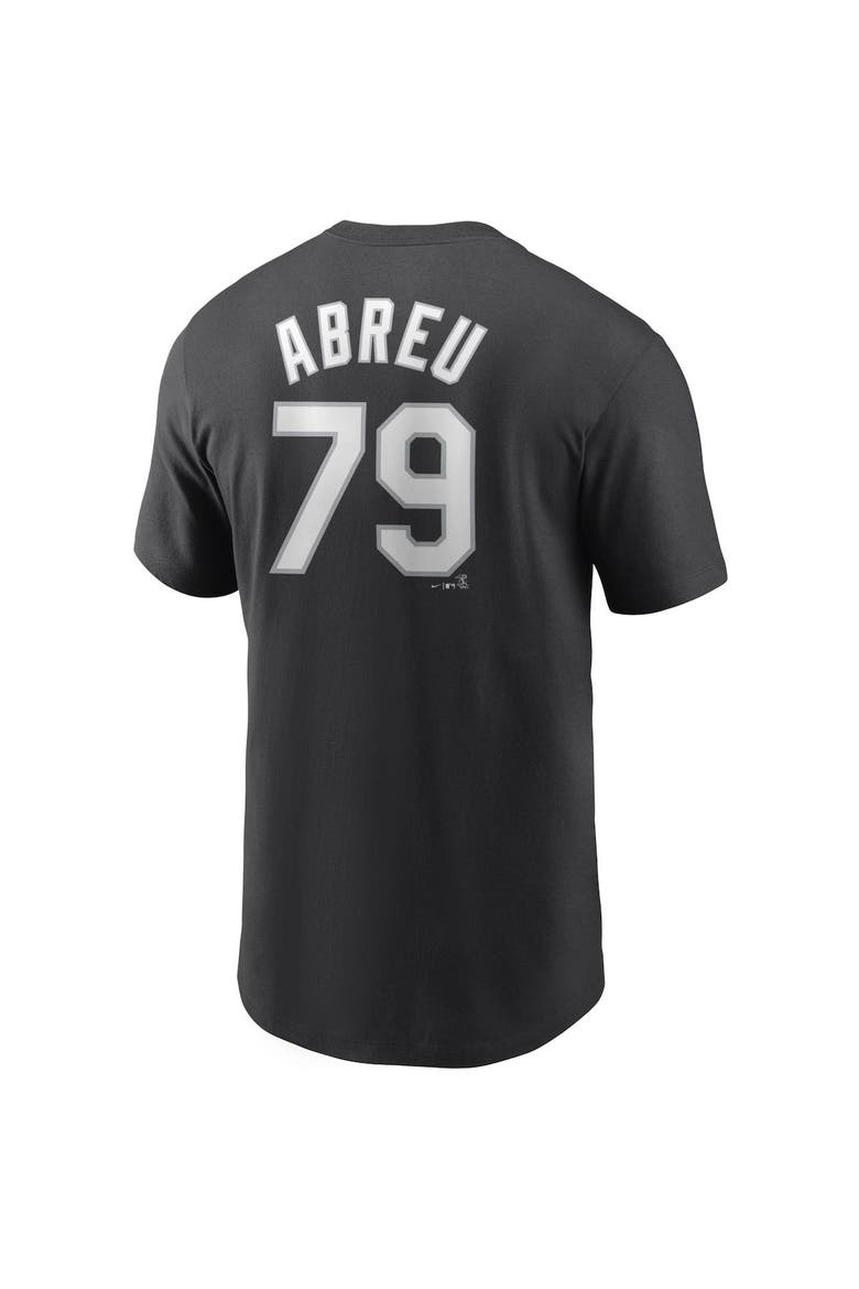 Men's Nike Jose Abreu Black Chicago White Sox Name & Number T-Shirt, Alternate, color, Black