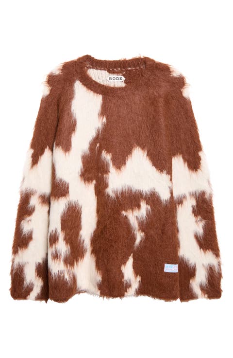 Holstein Alpaca & Wool Blend Jacquard Sweater