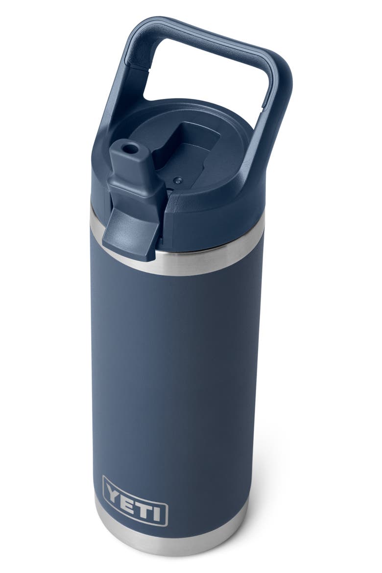 Rambler 18-Ounce Straw Water Bottle, Alternate, color, NAVY