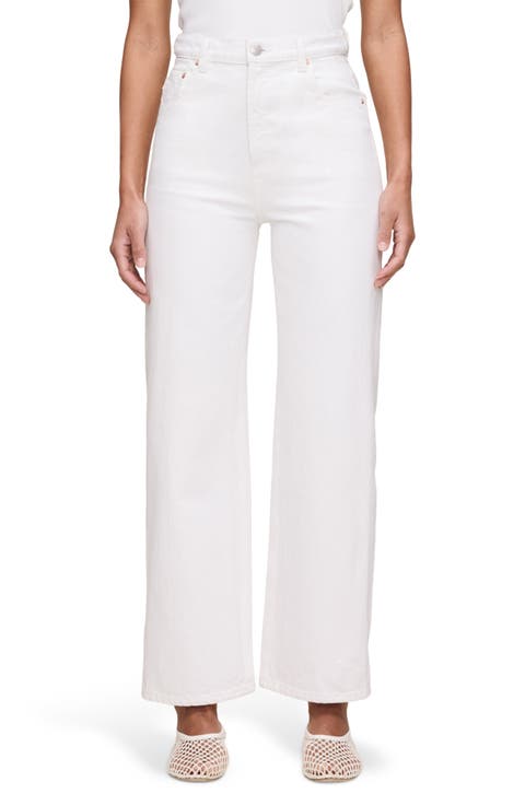 Karmine Refined High Waist Ankle Wide Leg Jeans