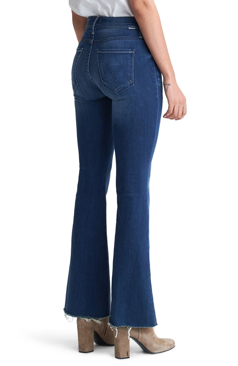 MOTHER Fray Hem Flare Jeans, Alternate, color, 