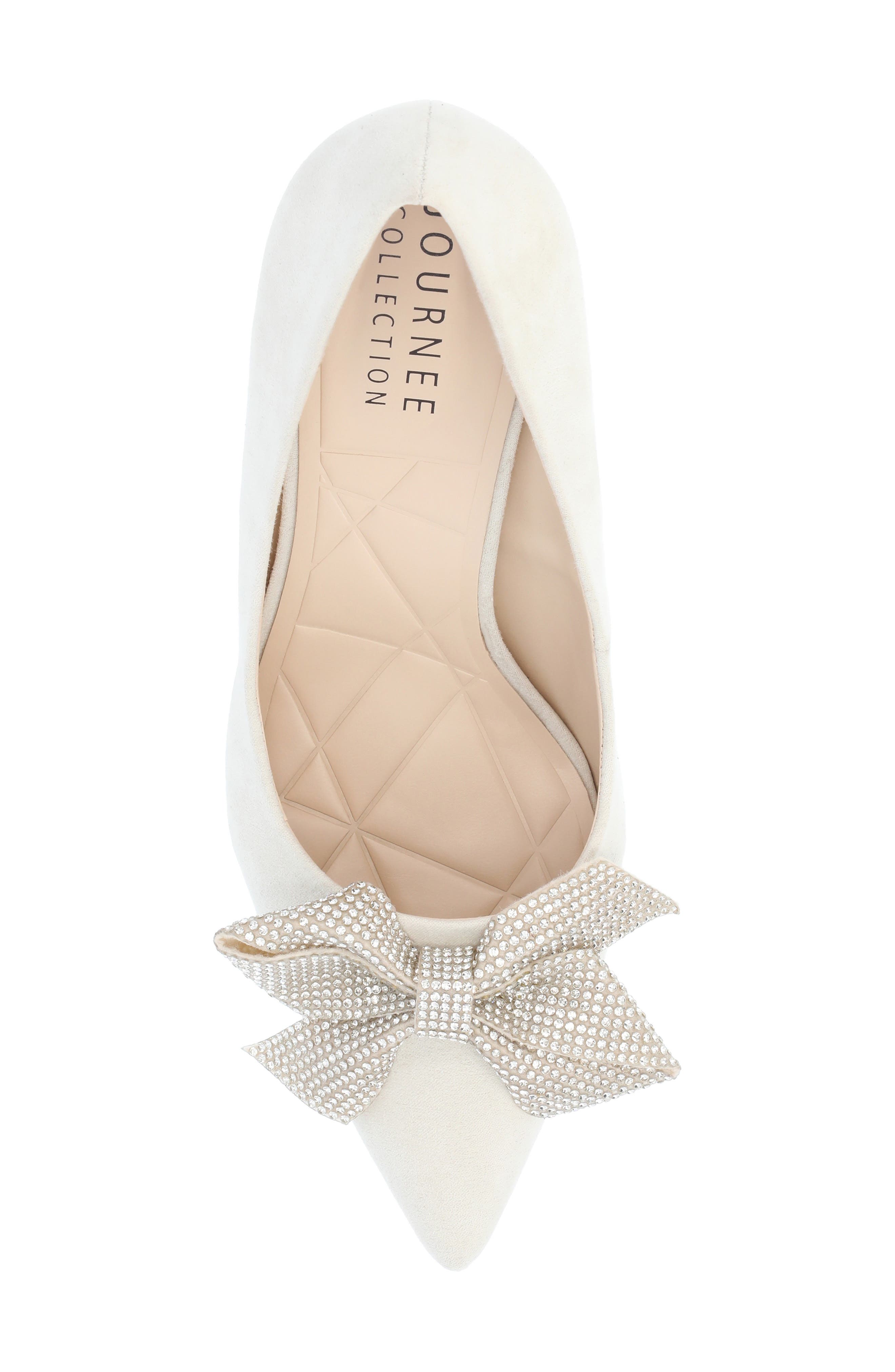 Journee Collection Marcie Bow Pump, Alternate, color, Sand