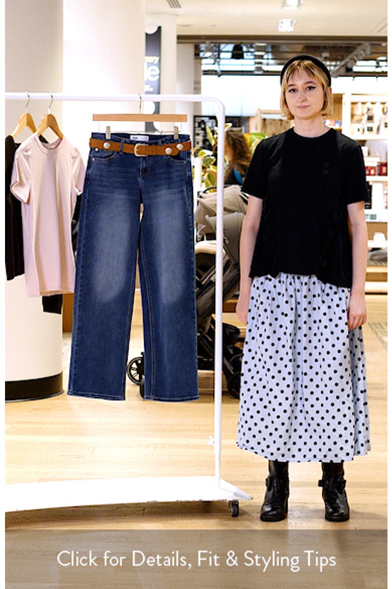 Britney Belt Low Rise Wide Leg Jeans video