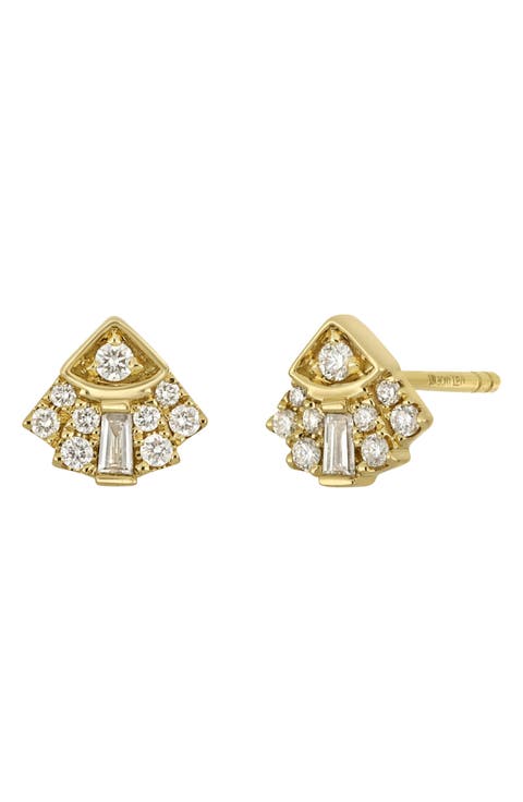 Kiera Diamond Stud Earrings