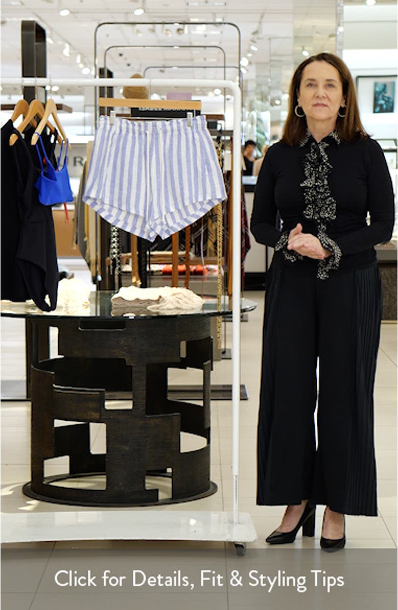 Getaway Linen Cover-Up Shorts, sales video thumbnail