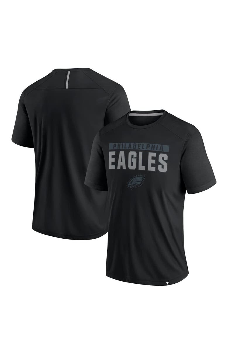 FANATICS Men's Fanatics Black Philadelphia Eagles Defender Blackout T-Shirt, Alternate, color,
