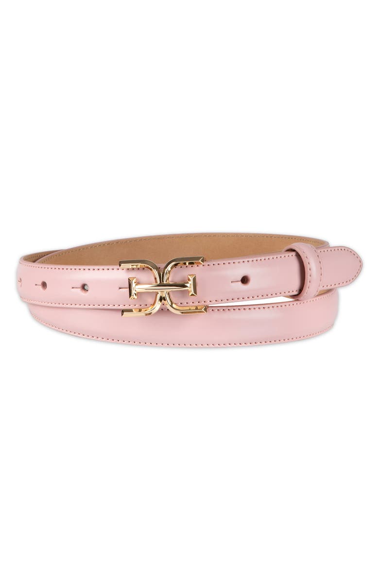 Sam Edelman Feather Edge Patent Leather Belt, Main, color, Pink