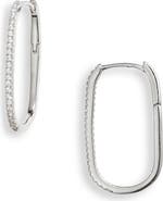 Nordstrom Demi Fine Skinny Oval Hoop Earrings