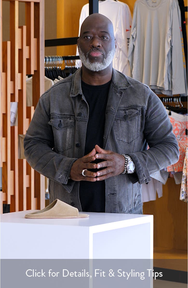 Suede Slide Sandal, sales video thumbnail