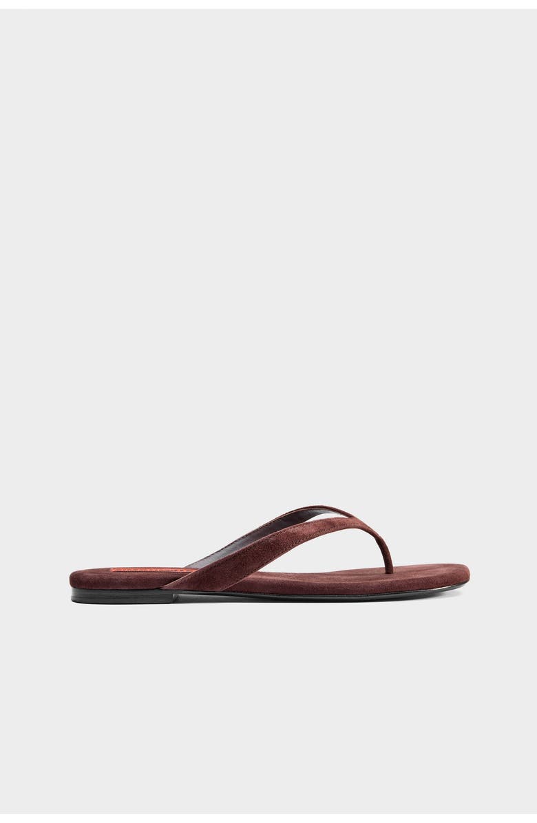 SIMONMILLER Suede Riviera Thong Sandal, Alternate, color, Espresso