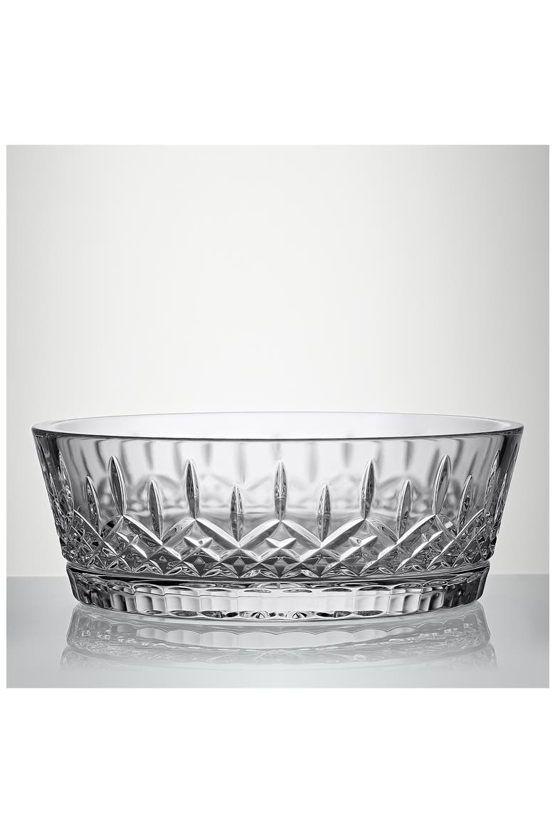 Lismore Crystal Low Bowl, Alternate, color, NO COLOR
