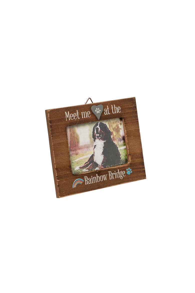 8.43" x 6.46" Rainbow Bridge Frame, Alternate, color, Brown