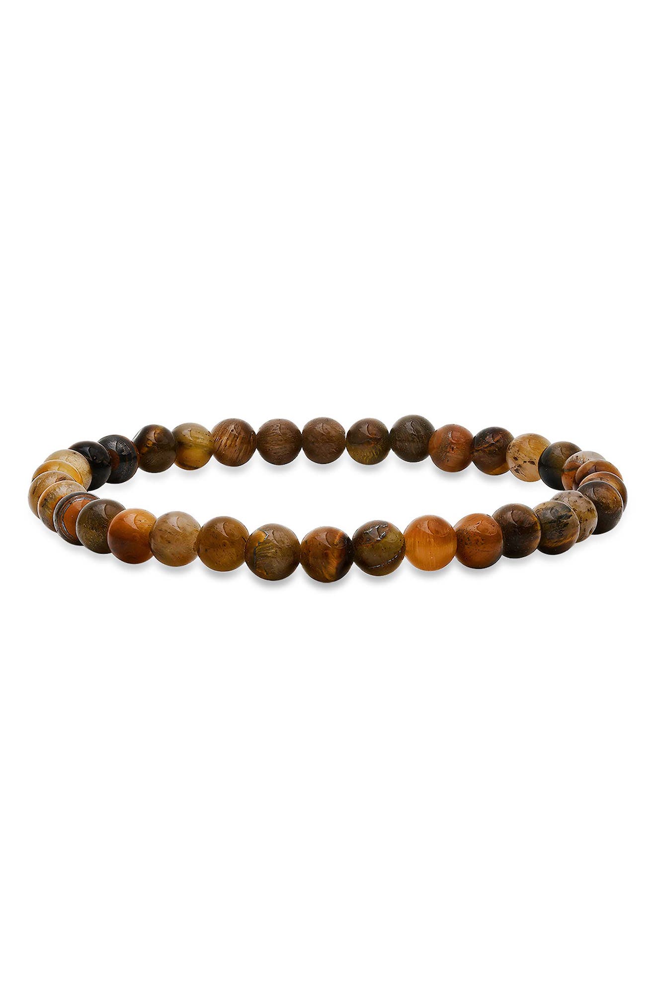 Tiger's Eye Beaded Stretch Bracelet