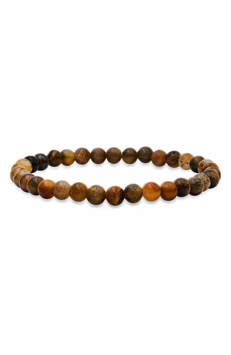 Tiger's Eye Beaded Stretch Bracelet